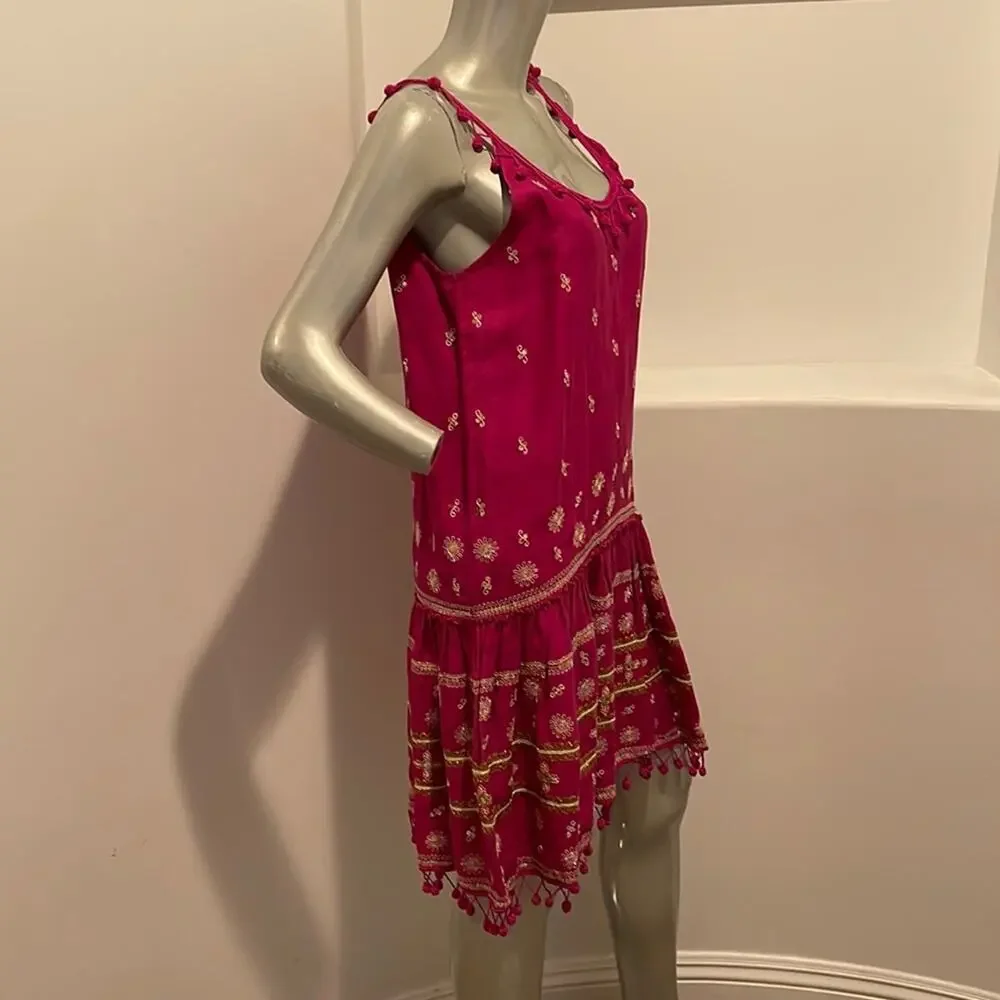 Calypso St. Barth Zulema Linen Dress Pink Size XS - Picture 5 of 12